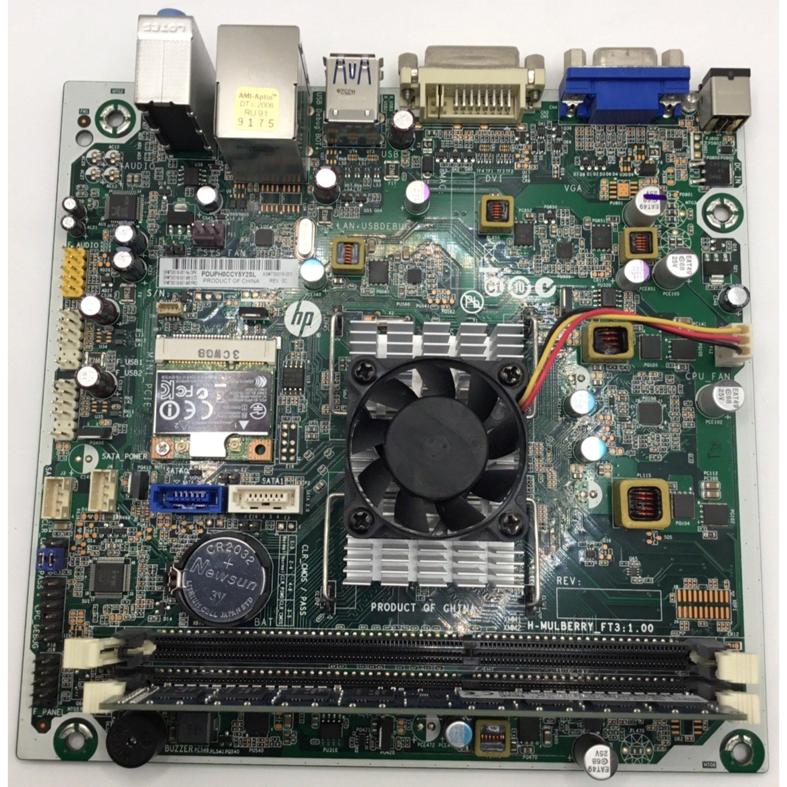 HP 739318-001 Slimline 110 Motherboard AMD A4-5000 1.5GHz+ 4GB DDR3 + CPU cooler