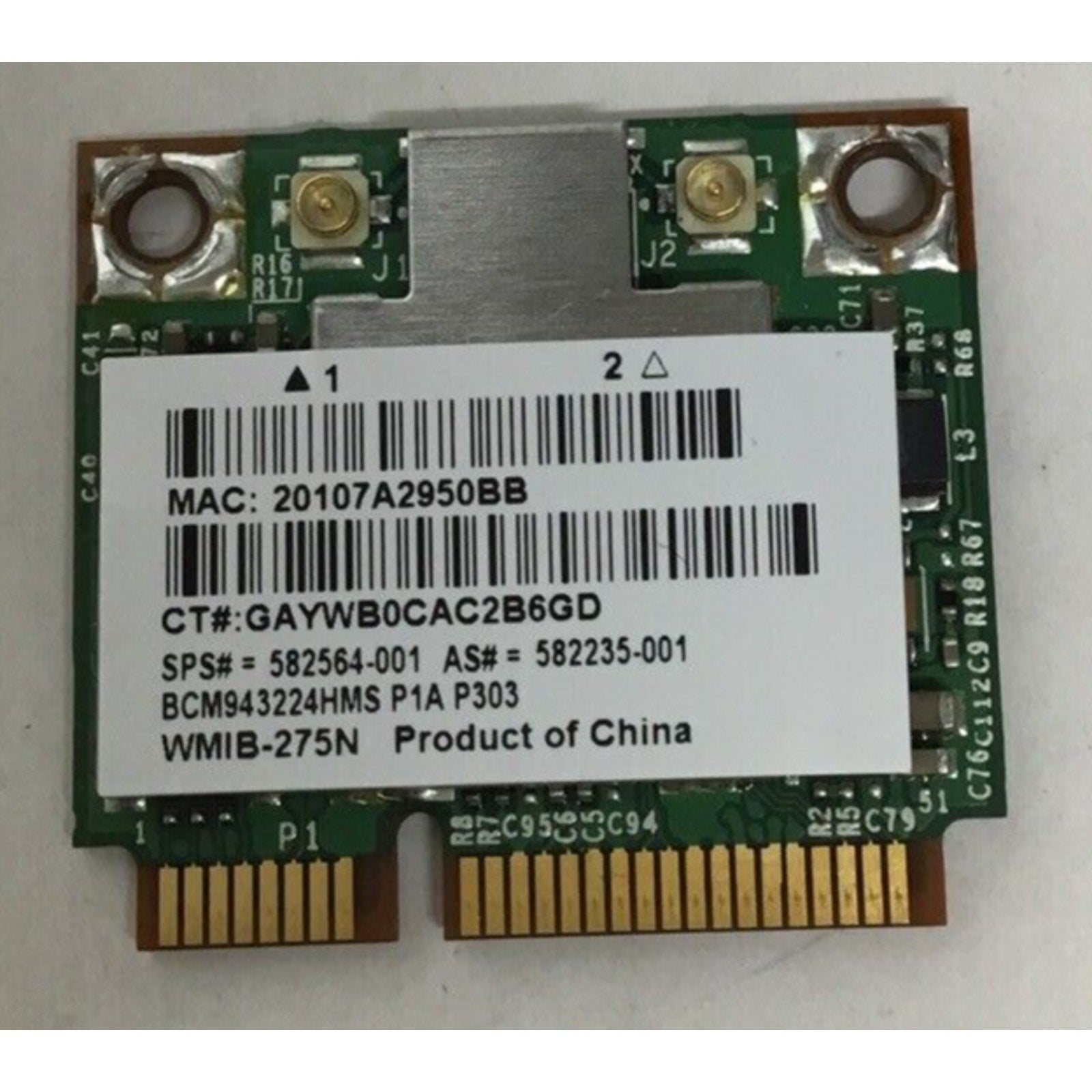 582564-001 802.11a/b/g/n Half PCIE BCM943224HMS WMIB-275N HK1220