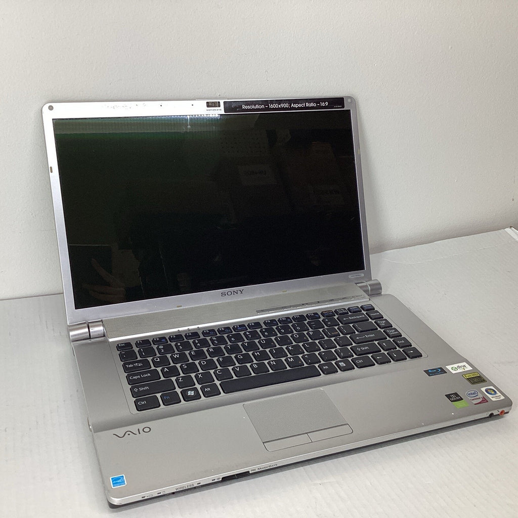 Sony Vaio PCG-3D3L Intel Centrino 2 4GB RAM 320GB HDD Laptop Computer-For Parts