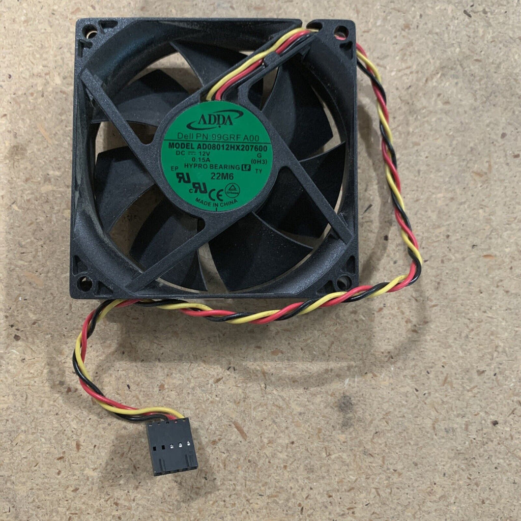 ADDA AD08012HX207600 DC12V 0.15A 99GRF A00 Dell Cooling Fan