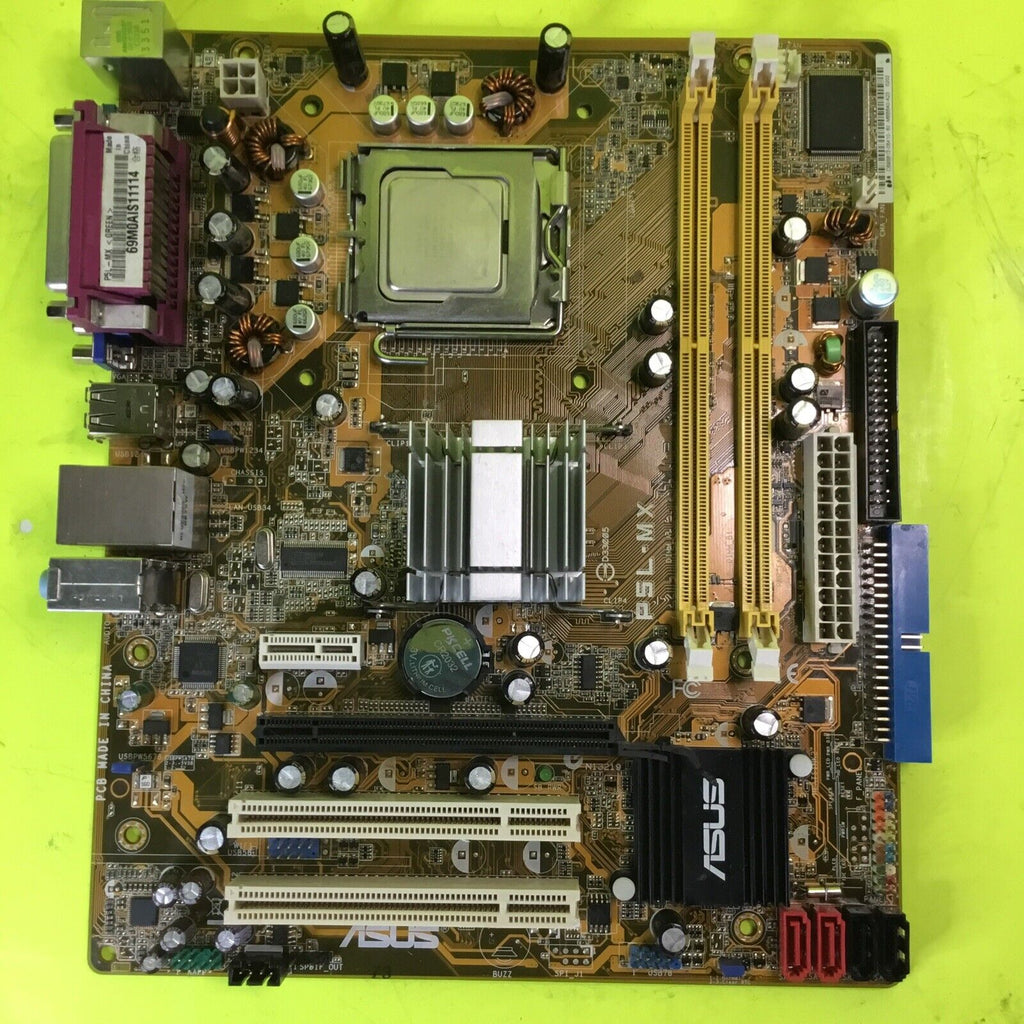 Asus PSL-MX PSLMX Motherboard w/Intel Core 2 DUO 6300