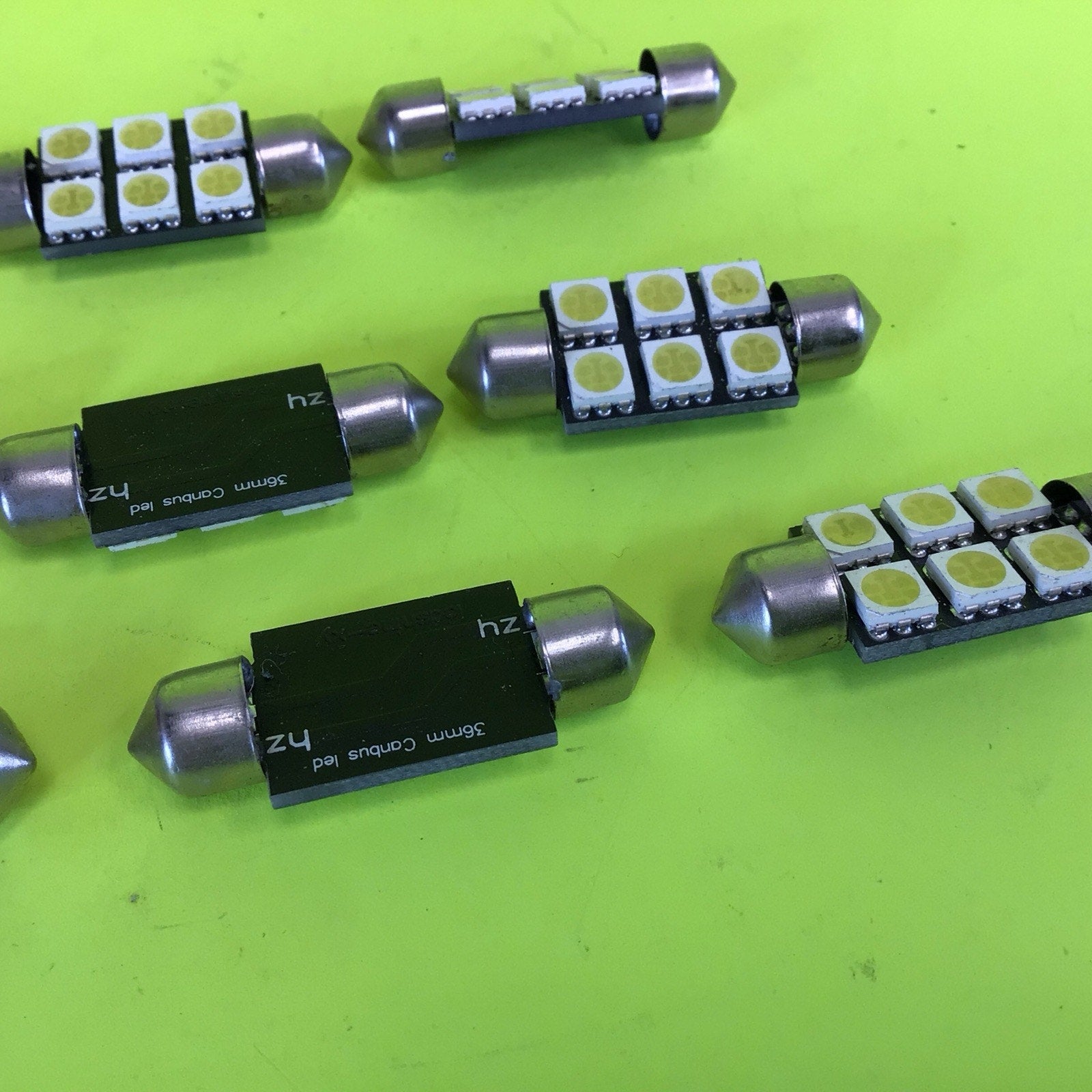 12 Pack of CANBUS Festoon 36mm 6 LED 5050SMD White Bulb Lamp