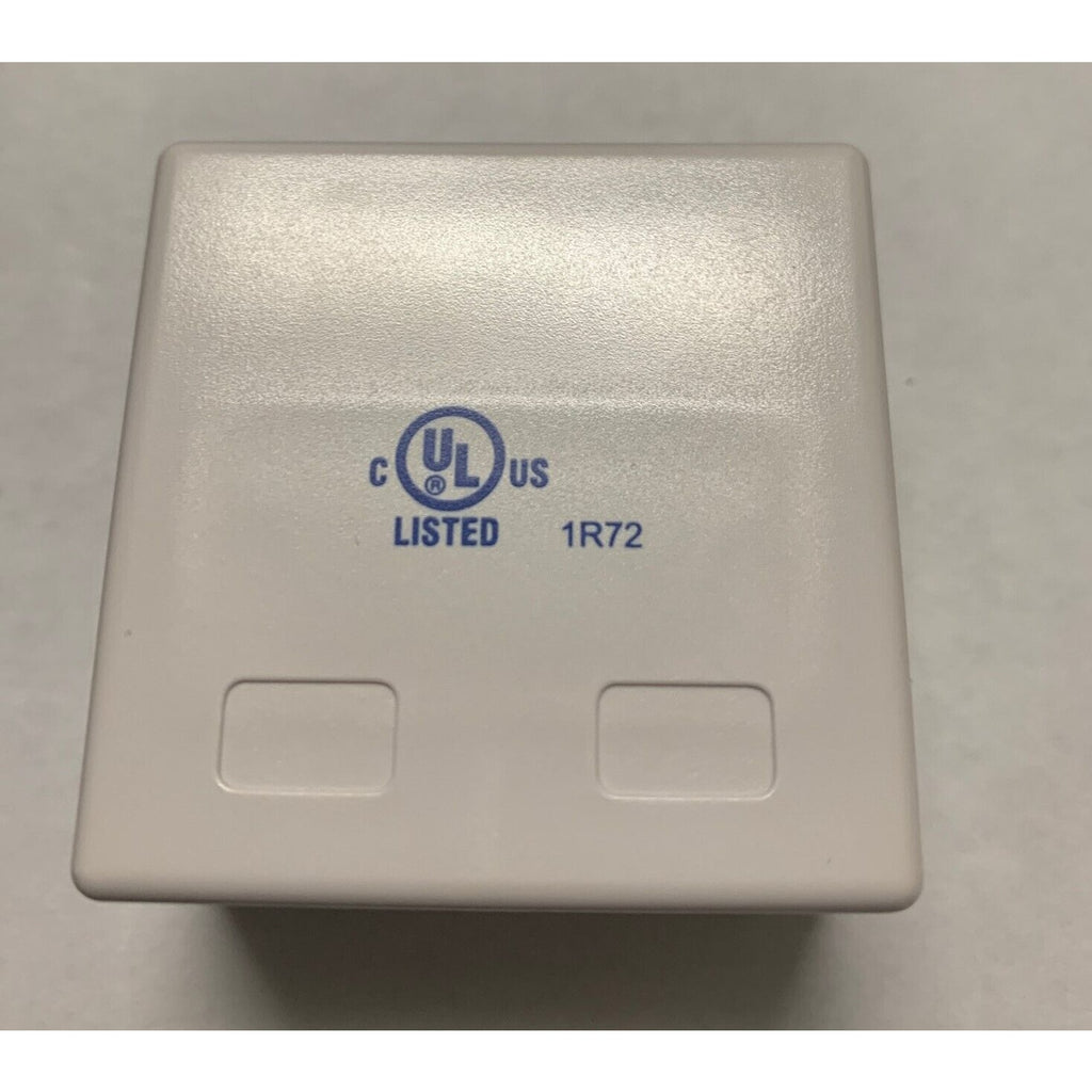 2-Port RJ45 Blank Surface Wall Mount Box - For Cat5e Cat6 Cat6a Keystones