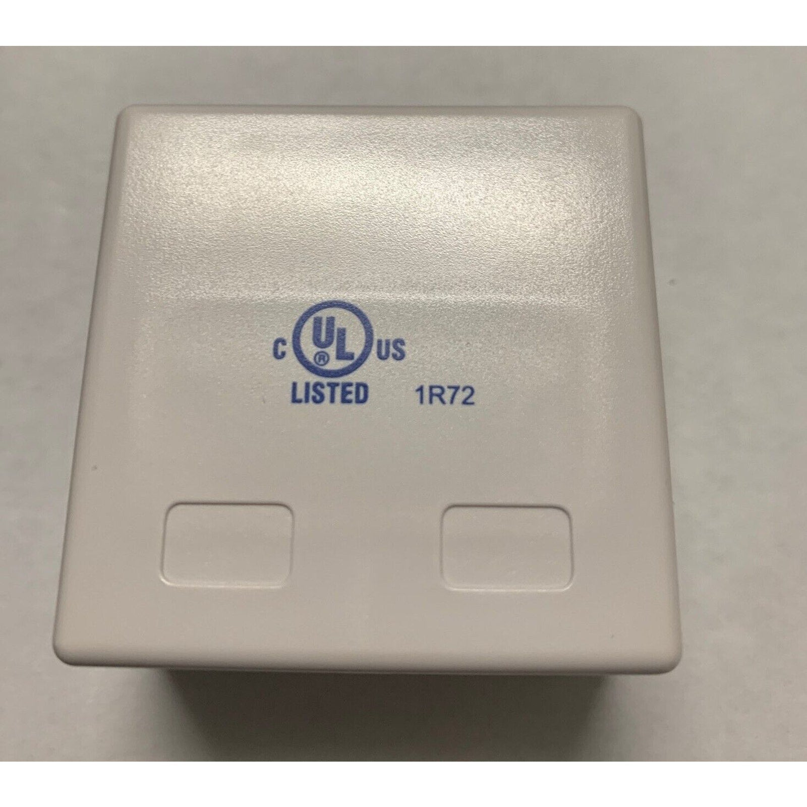 2-Port RJ45 Blank Surface Wall Mount Box - For Cat5e Cat6 Cat6a Keystones