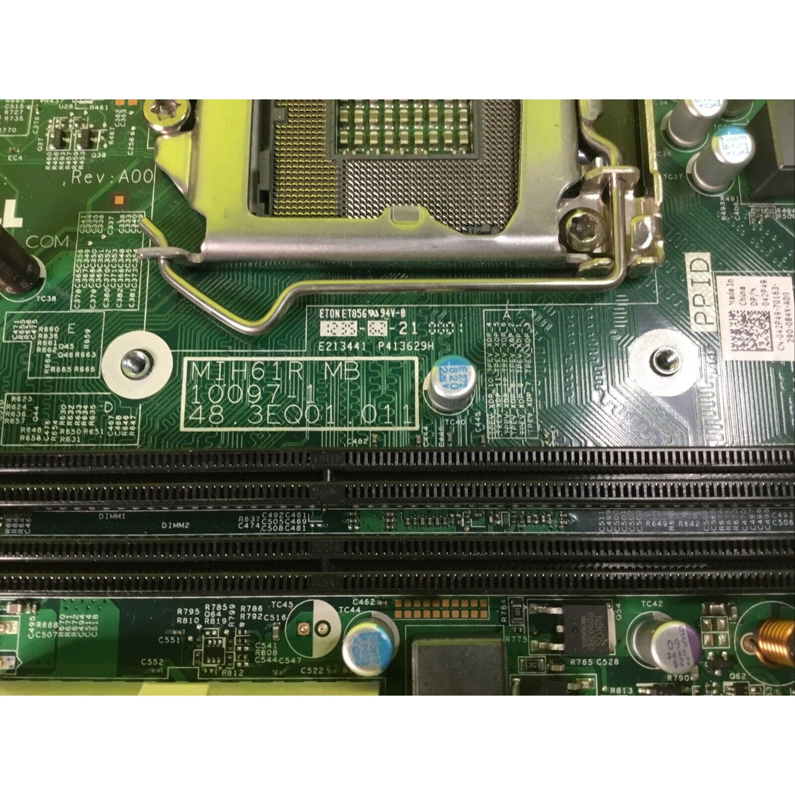 Lot of 2x MIH61R MB 10097-1 MicroATX uATX Motherboard FOR PARTS or REPAIR