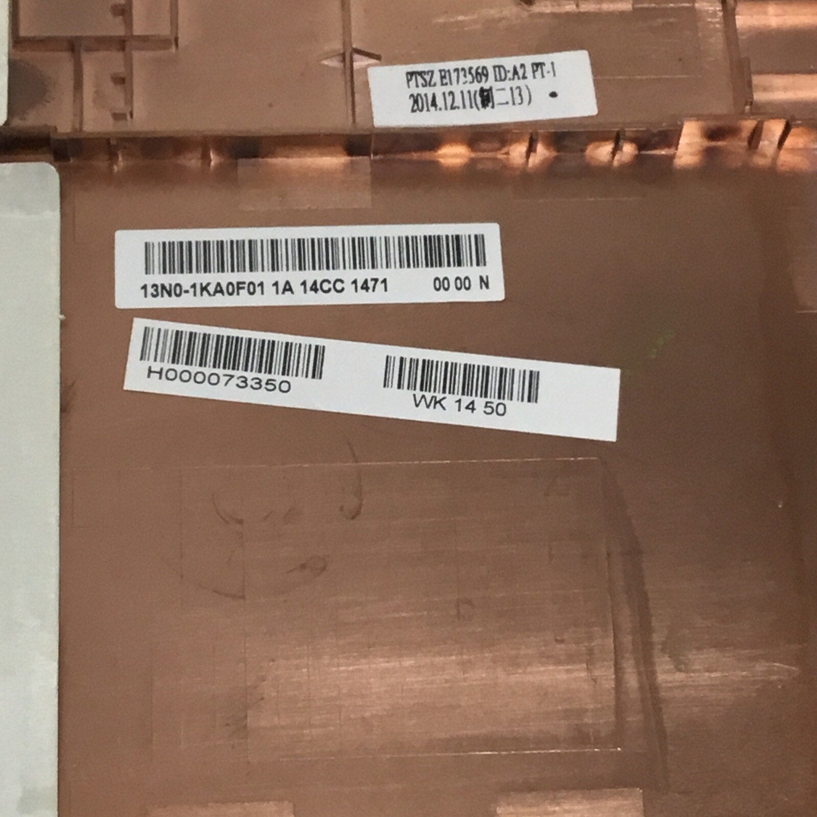 13N0-1KA0F01 H000073350 GENUINE TOSHIBA BASE COVER L15W-B1208X