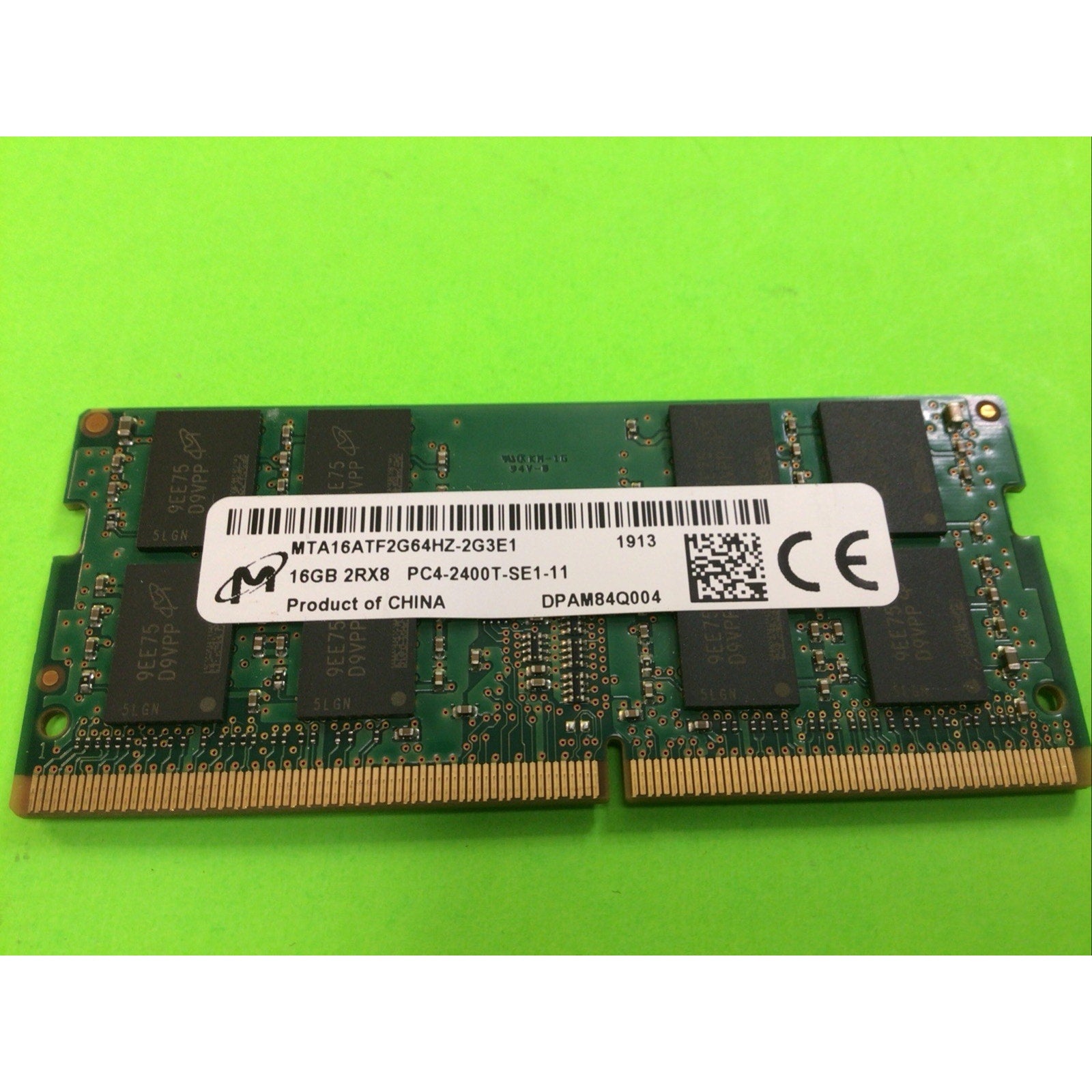 Micron 16GB 2RX8 PC4-2400T DDR4 1.2v CL17 SODIMM LAPTOP MEMORY