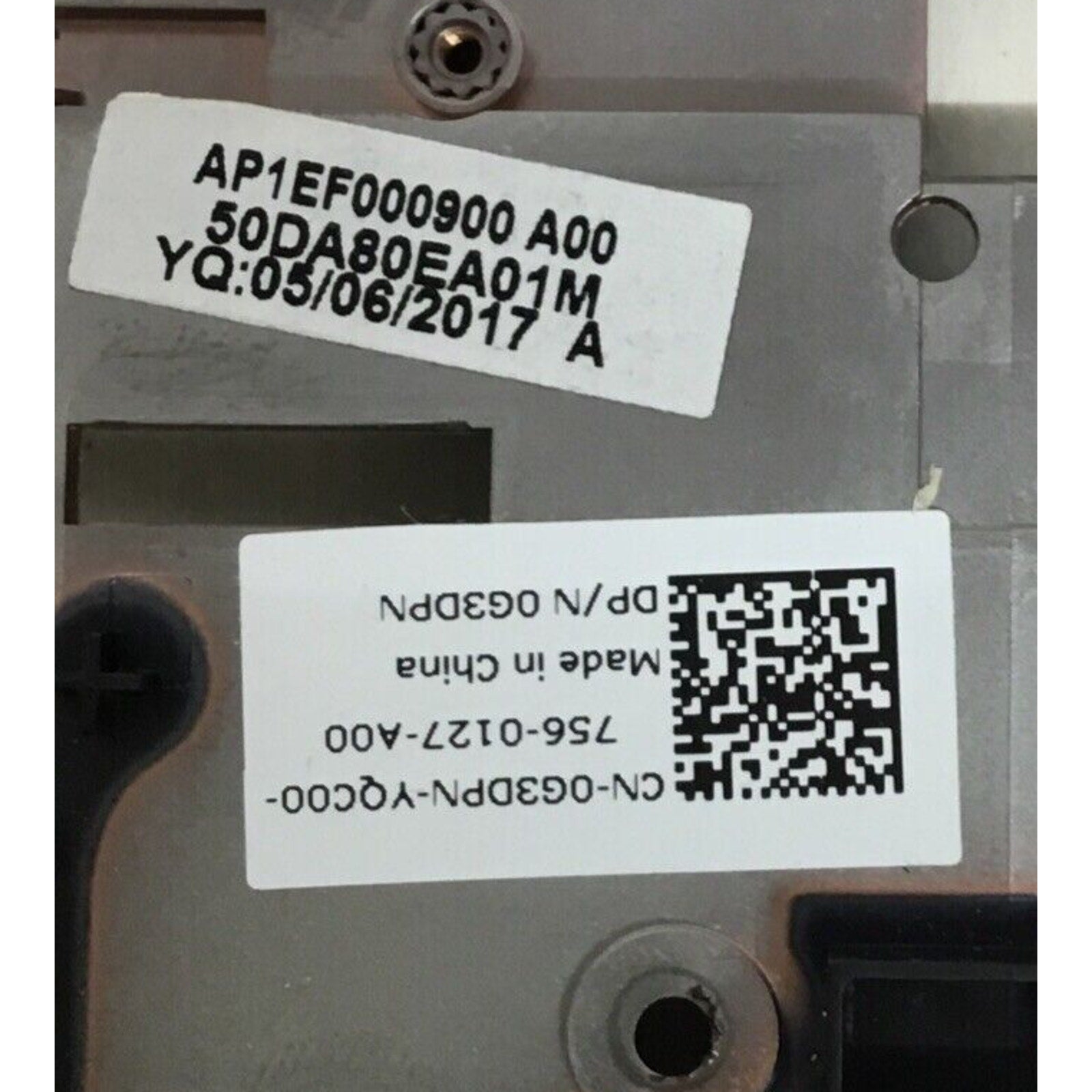 Genuine Dell Latitude E5570 - Black Middle Base Chassis Assembly - 0G3DPN