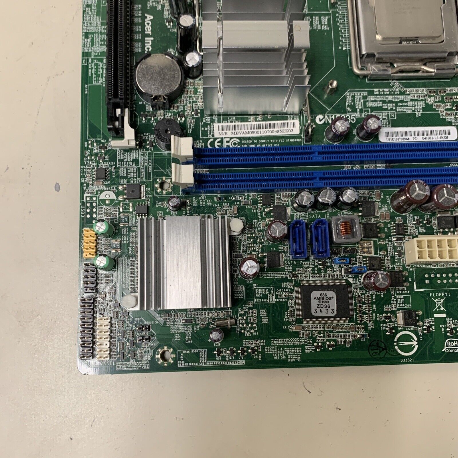 Acer N15235 Desktop Motherboard G41D01-1.0-6KSH N15235 With Intel E5800 CPU