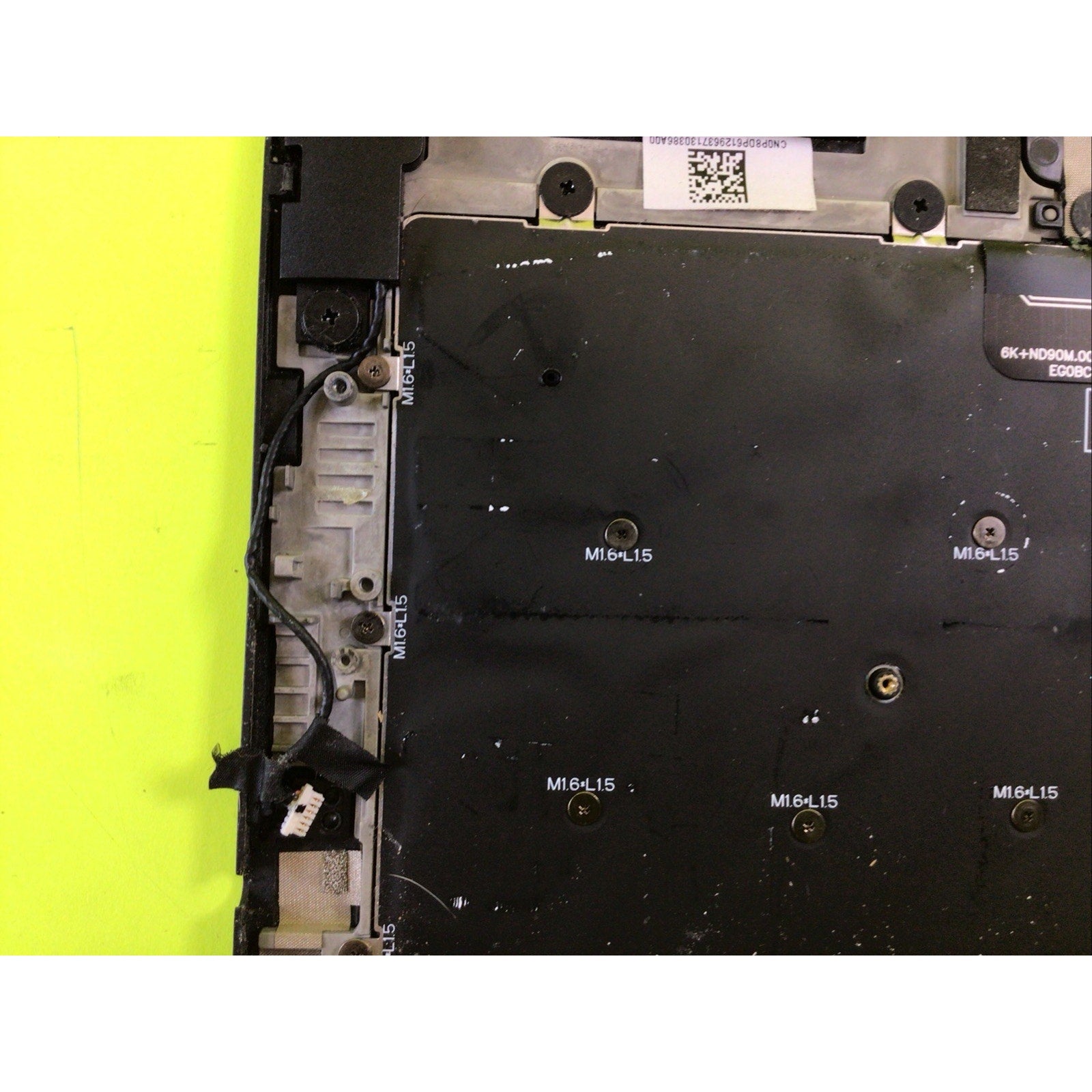 Dell XPS 13 9365 Palmrest Assembly FOR PARTS or REPAIR