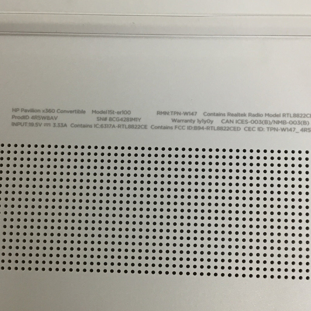 15t-er100 Bottom Case for HP Pavilion x360 Convertible M45109-001