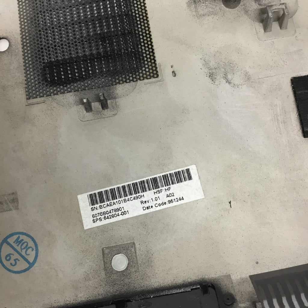 HP EliteBook 8460P OEM Laptop Base Bottom Chassis Cover 642804-001