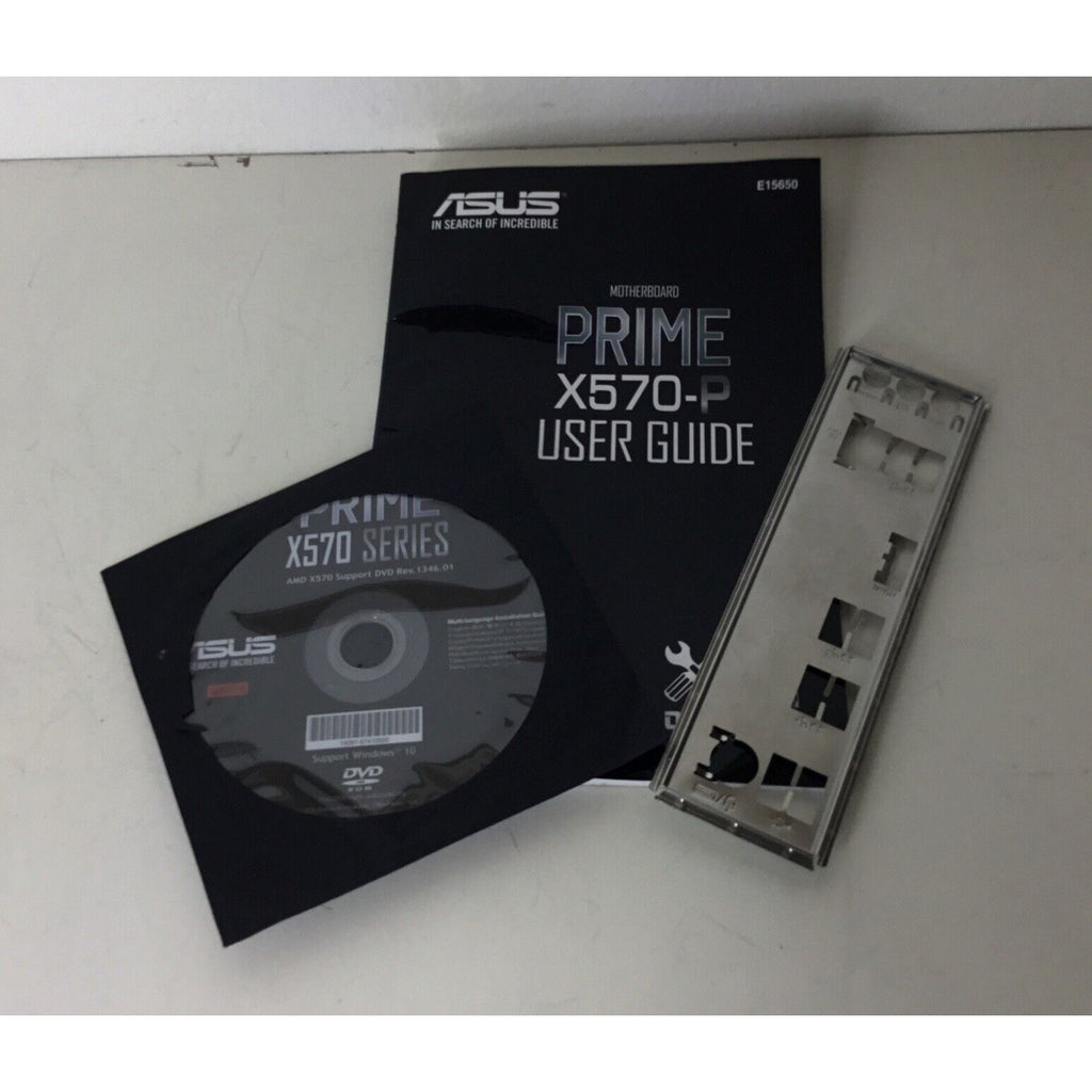 Asus PRIME X570-P Motherboard User Guide w/ CD and I/O Shield