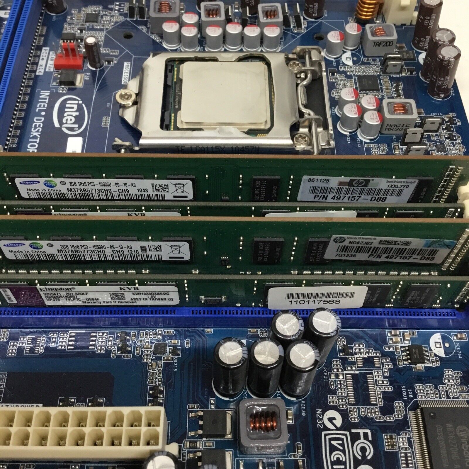 INTEL DH55TC E70932-302 LGA1156 DDR3 MATX Motherboard i3-550 3.20GHz 8GB Ram