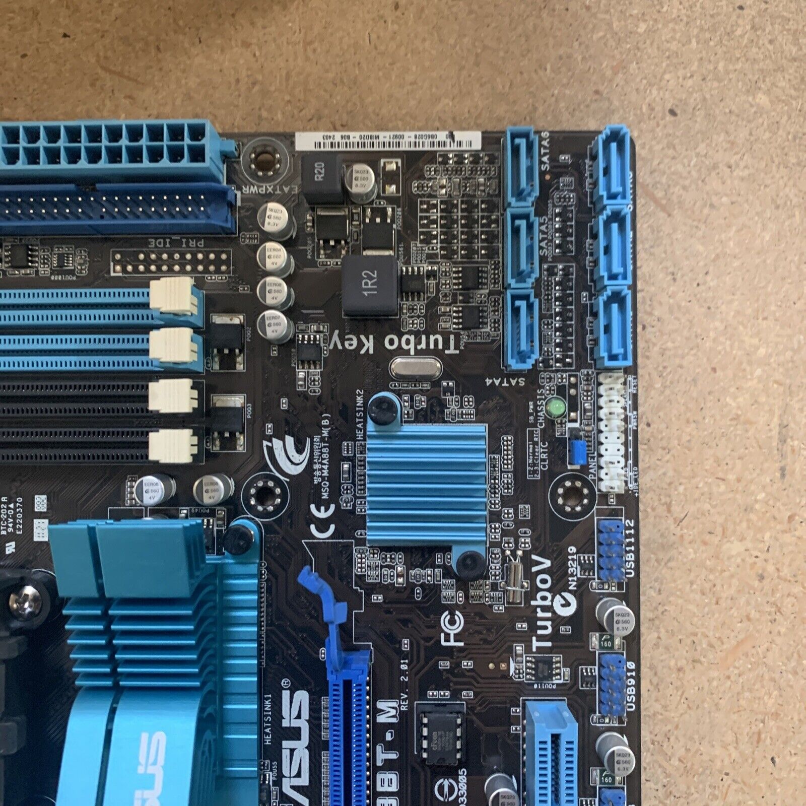 ASUS M4A88T-M R2.01 Socket AM3 AMD Motherboard With I/O Shield