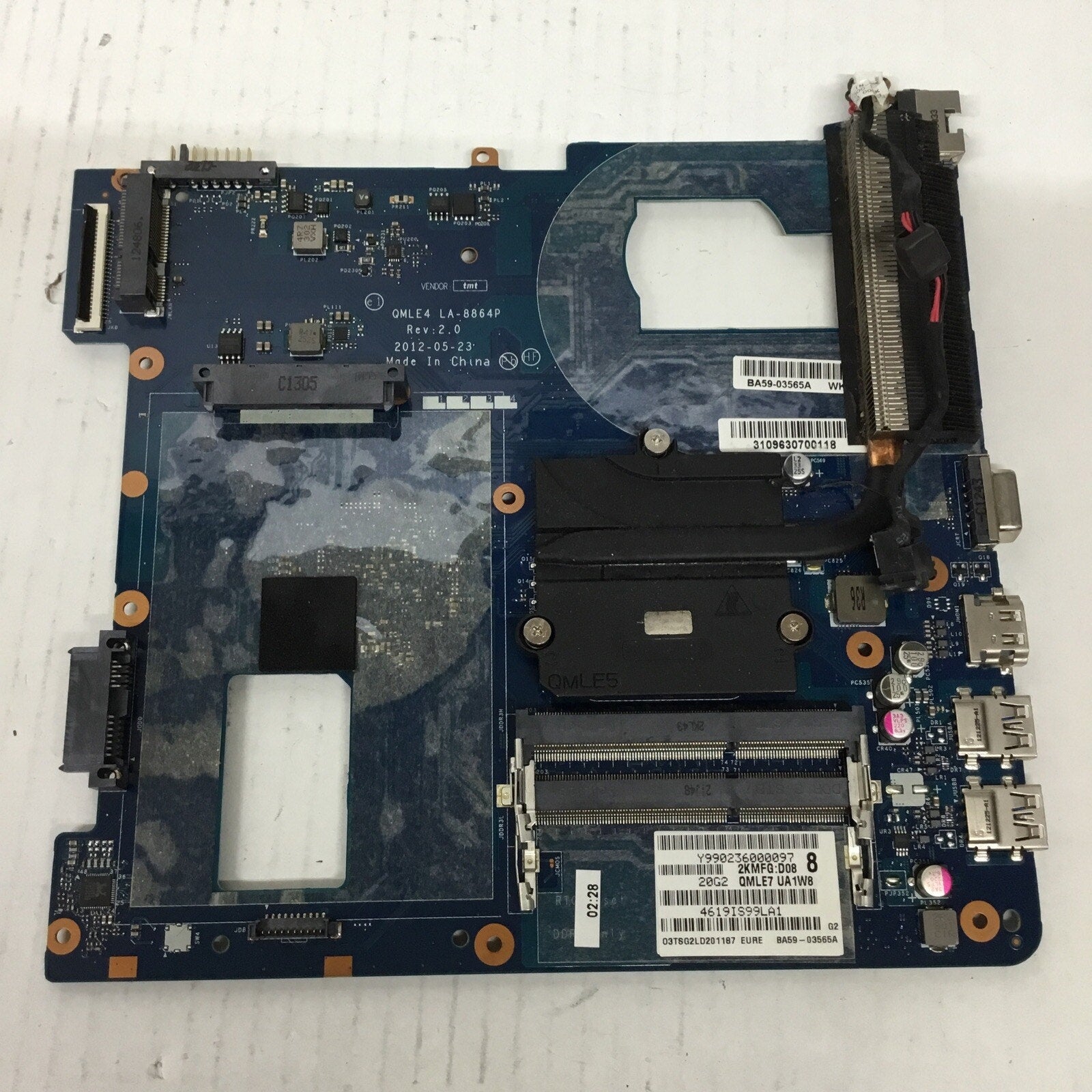 For SAMSUNG NP355V5C Laptop Motherboard BA59-03565A LA-8864P AMD AMD A4-4300M