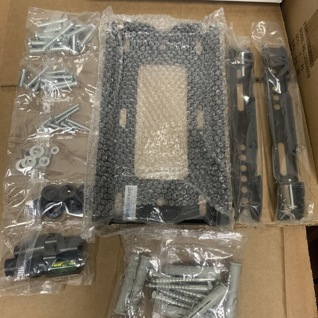 Monmount Fixed TV Wall Mount for Most 19" - 37" Flat-Screen TVs - Black, DIY