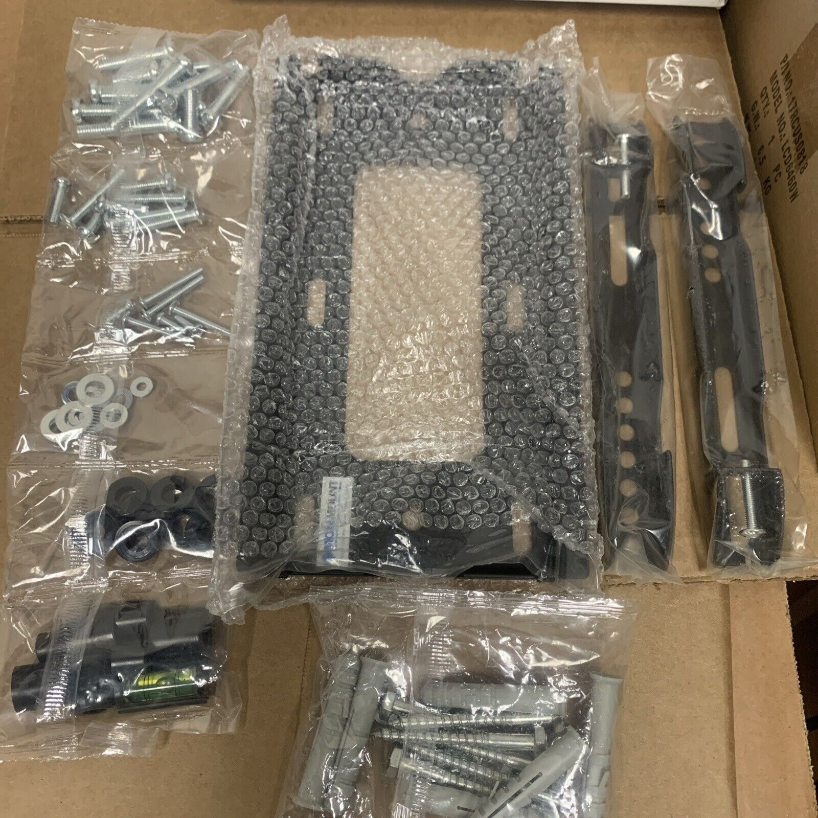 Monmount Fixed TV Wall Mount for Most 19" - 37" Flat-Screen TVs - Black, DIY