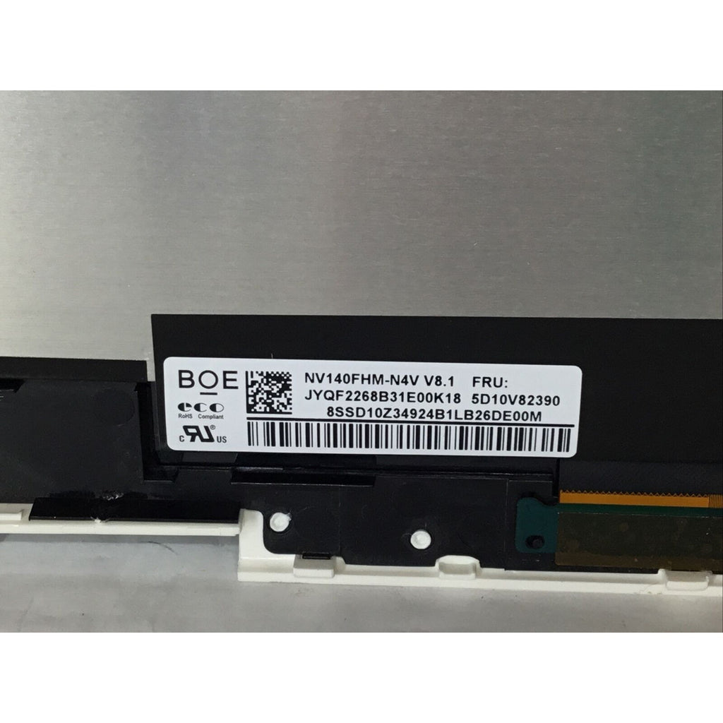 FOR PARTS - Lenovo NV140FHM-N4V V8.1 5D10V82390 Cracked Glass