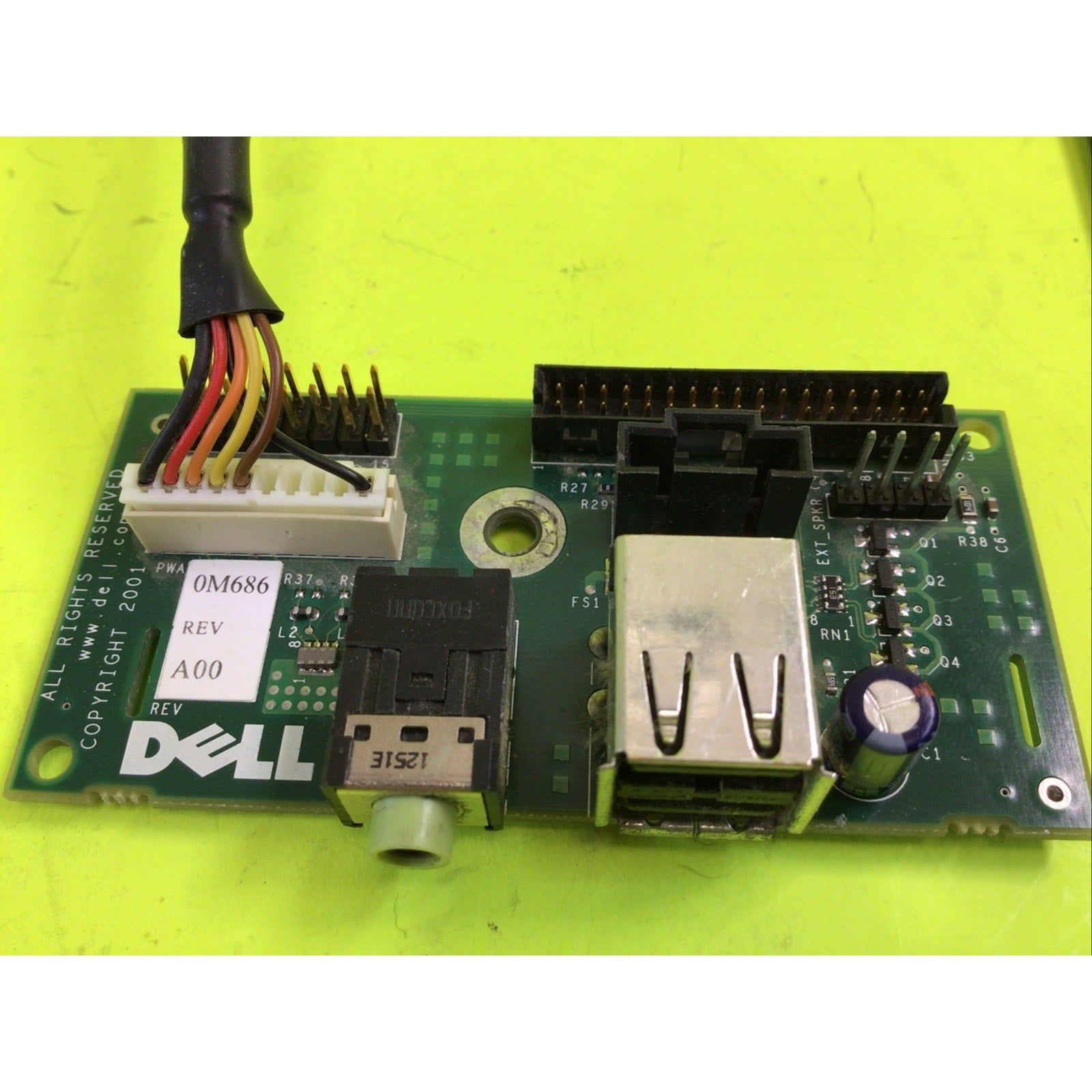 Dell 0M686 Front USB Audio Headphone & Microphone Panel I/O Tested Working