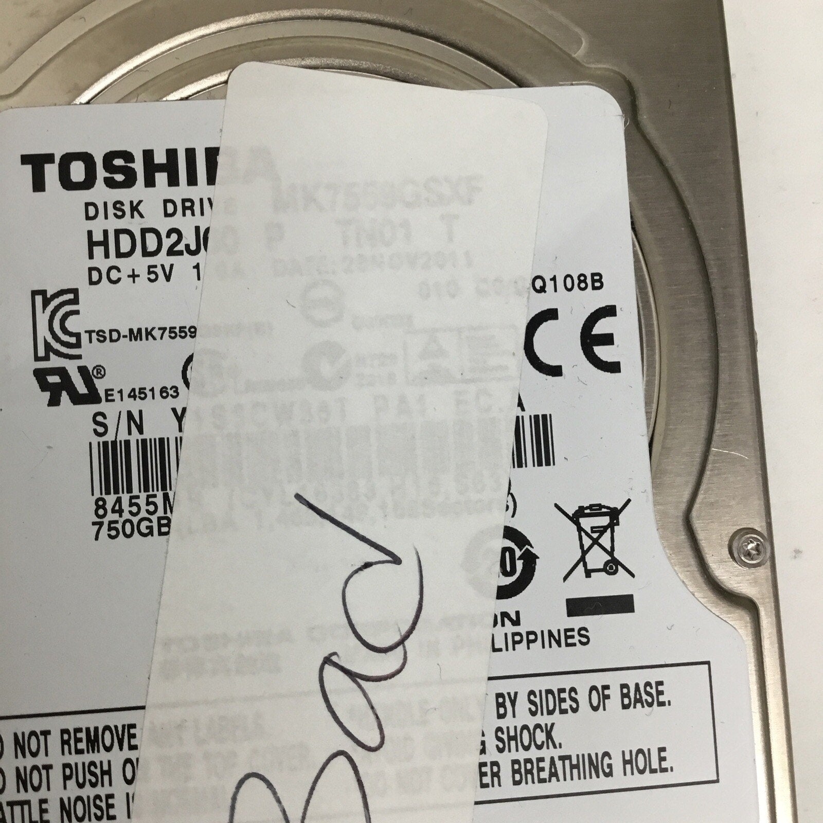 Parts 1x Seagate 250GB 2x Seagate 320GB 1x Samsung 500GB Toshiba 750GB WD 1TB