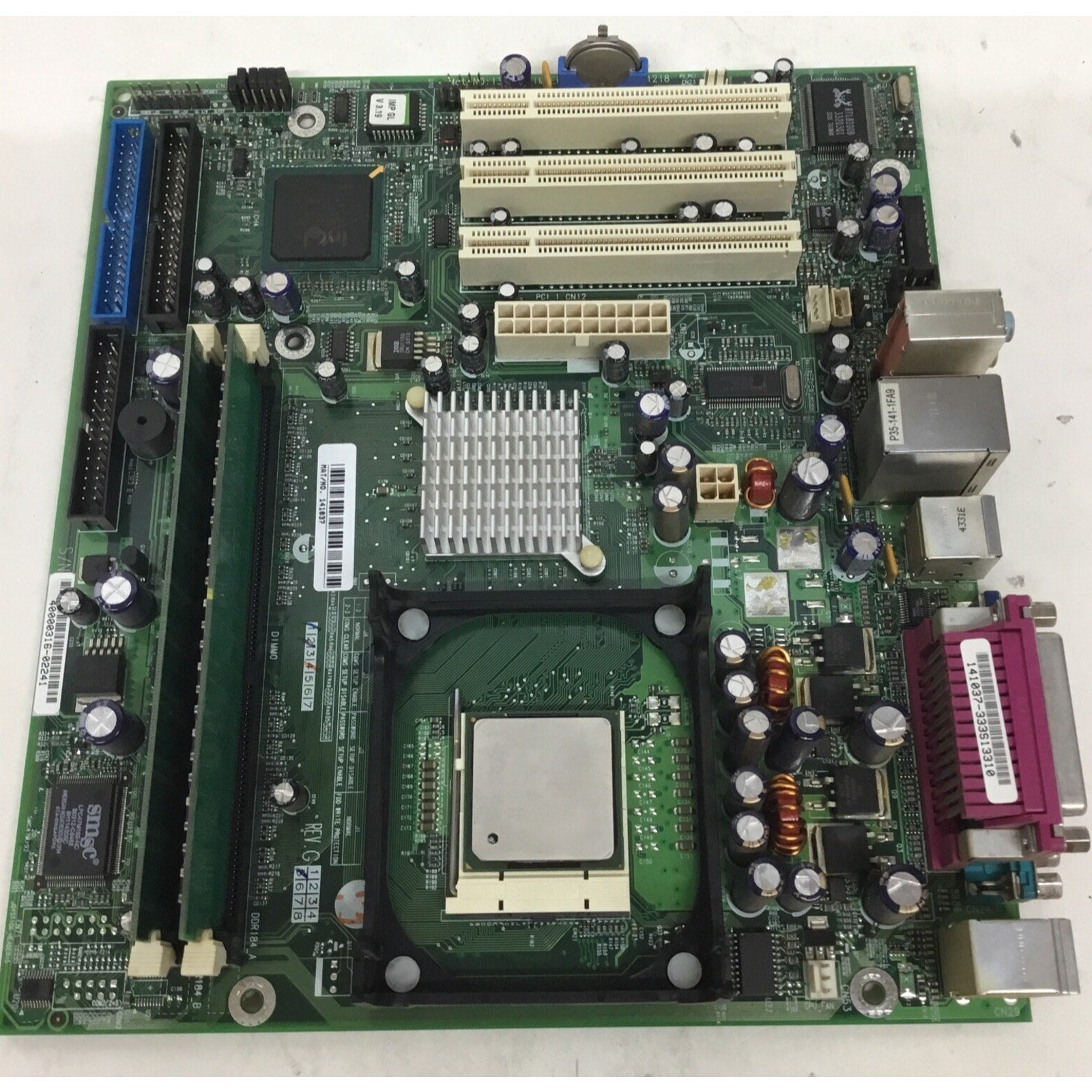 137001 Imperial GL_Ve 20021218 Motherboard / Celeron 02 2.40GHz SL6VU