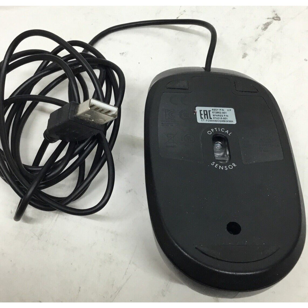 Genuine HP 672652-001 (MOFYUO) 2 Button Wired USB Optical Mouse