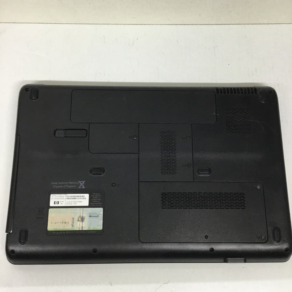 Compaq Presario CQ60-419WM, AMD Sempron @2.1GHz, 3GB RAM, No HDD/OS, Read