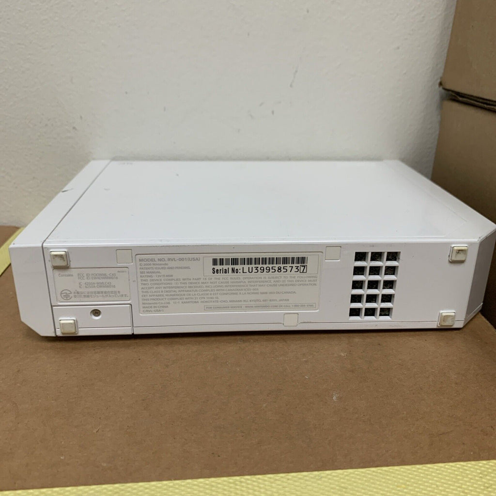 Nintendo Wii Replacement Console ONLY Gamecube Compatible RVL-001 - Tested Works