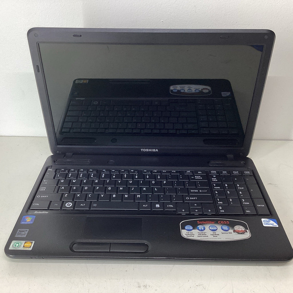 Toshiba Satellite C655-S5082 15.6" Intel Celeron 2.2GHz 2GB RAM No HDD-For Parts