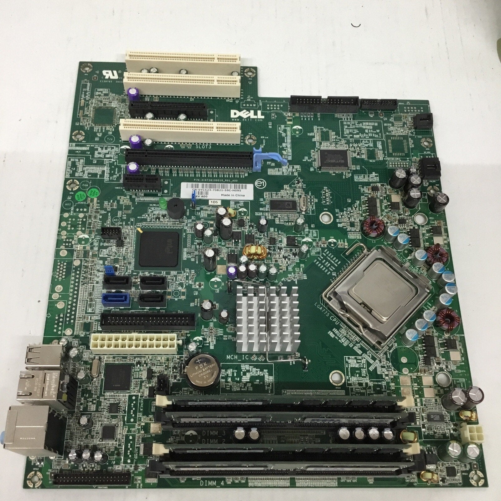 Dell Dimension 9100 Motherboard 0YC523 YC523 Intel '04 Pentium 3GB RAM