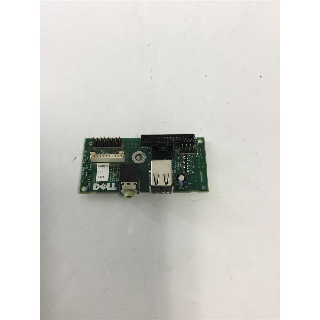 FRONT PANEL USB/AUDIO BOARD 0M686 0M688-DELL OPTIPLEX GX 240/260/270/280 DESKTOP