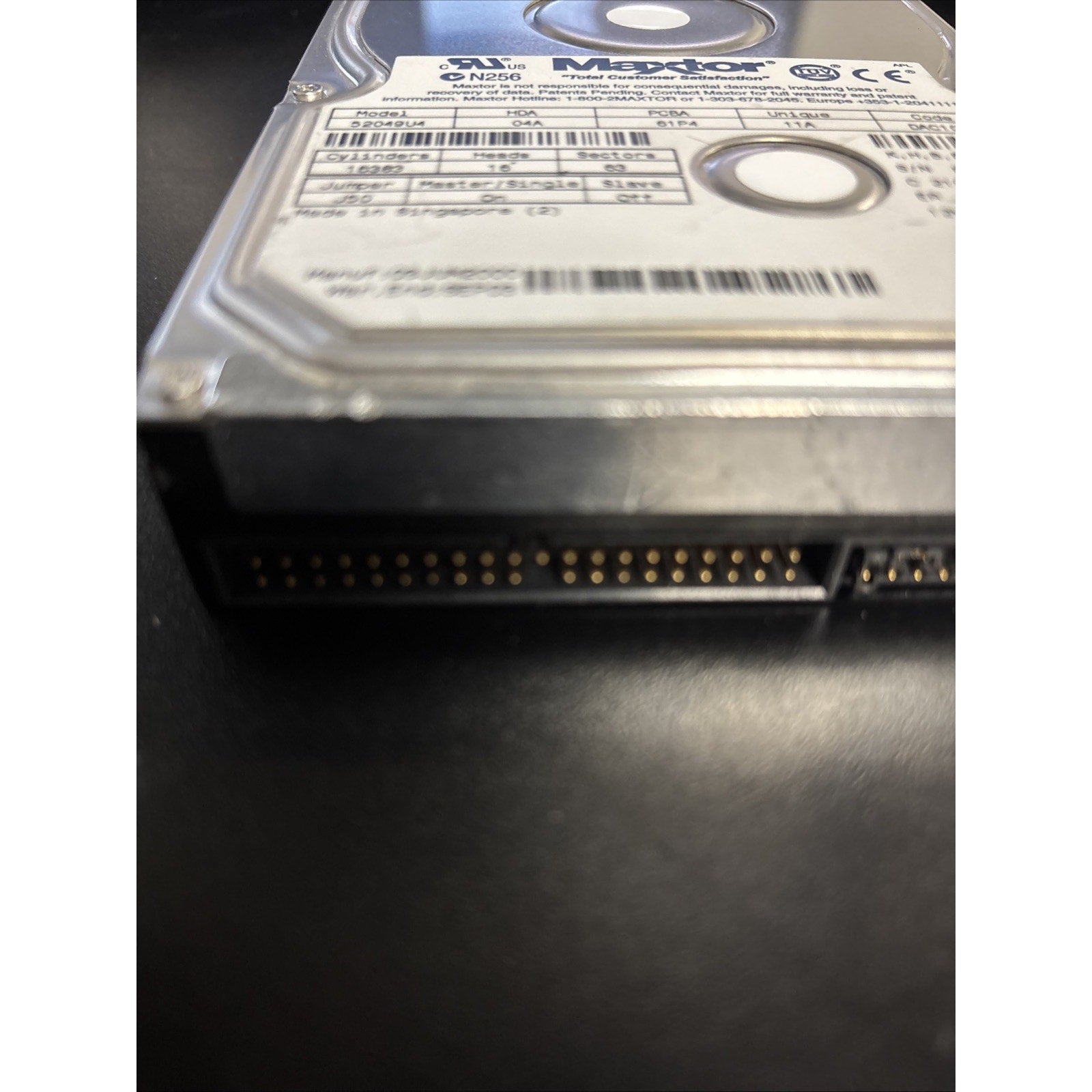 Maxtor 20GB 52049U4 7200 RPM 3.5" IDE Desktop Hard Drive