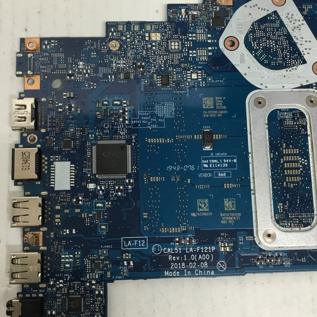 Dell Inspiron 15 3585 AMD Ryzen 3 2200U Laptop Motherboard 0525HD OEM