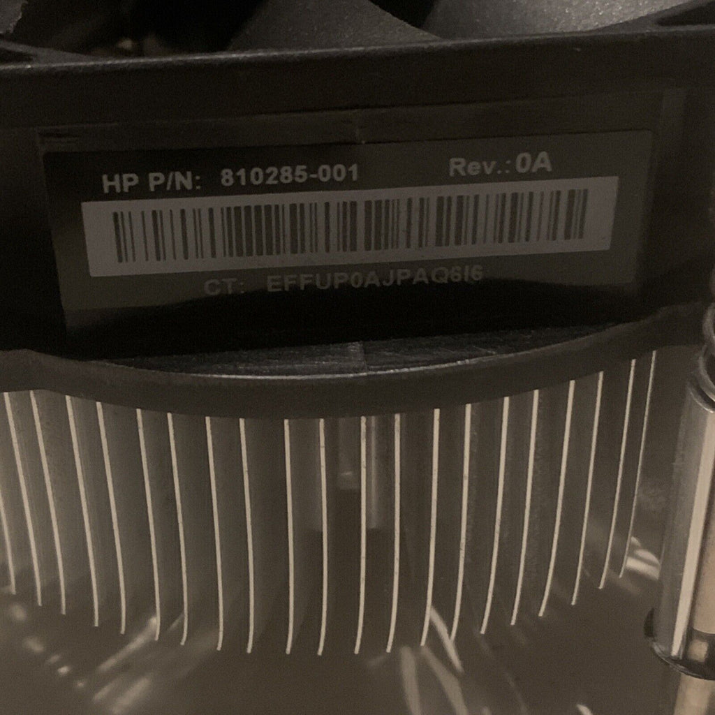 HP Z240 800 600 G2 SFF Desktop CPU Heatsink with Fan 810285-001 804057-001