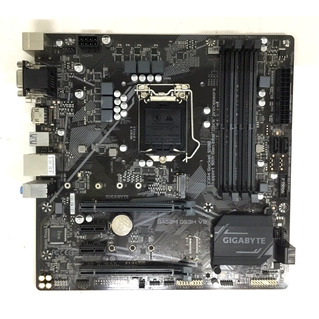 Gigabyte B460M DS3H V2 Motherboard Intel H470 LGA1200 4 DDR4 M-ATX DVI VGA 1xM.2