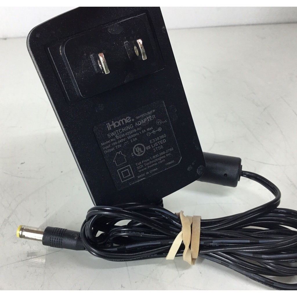 iHome Switching Adapter ITE Power Supply 7.5V 2.0A GQ30-075200-AU