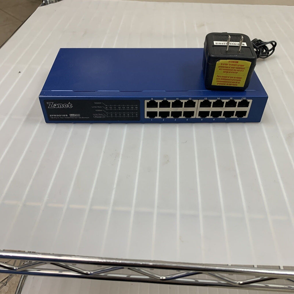 Zonet (ZFS3016B) 16-Ports External RJ45 Ethernet Switch