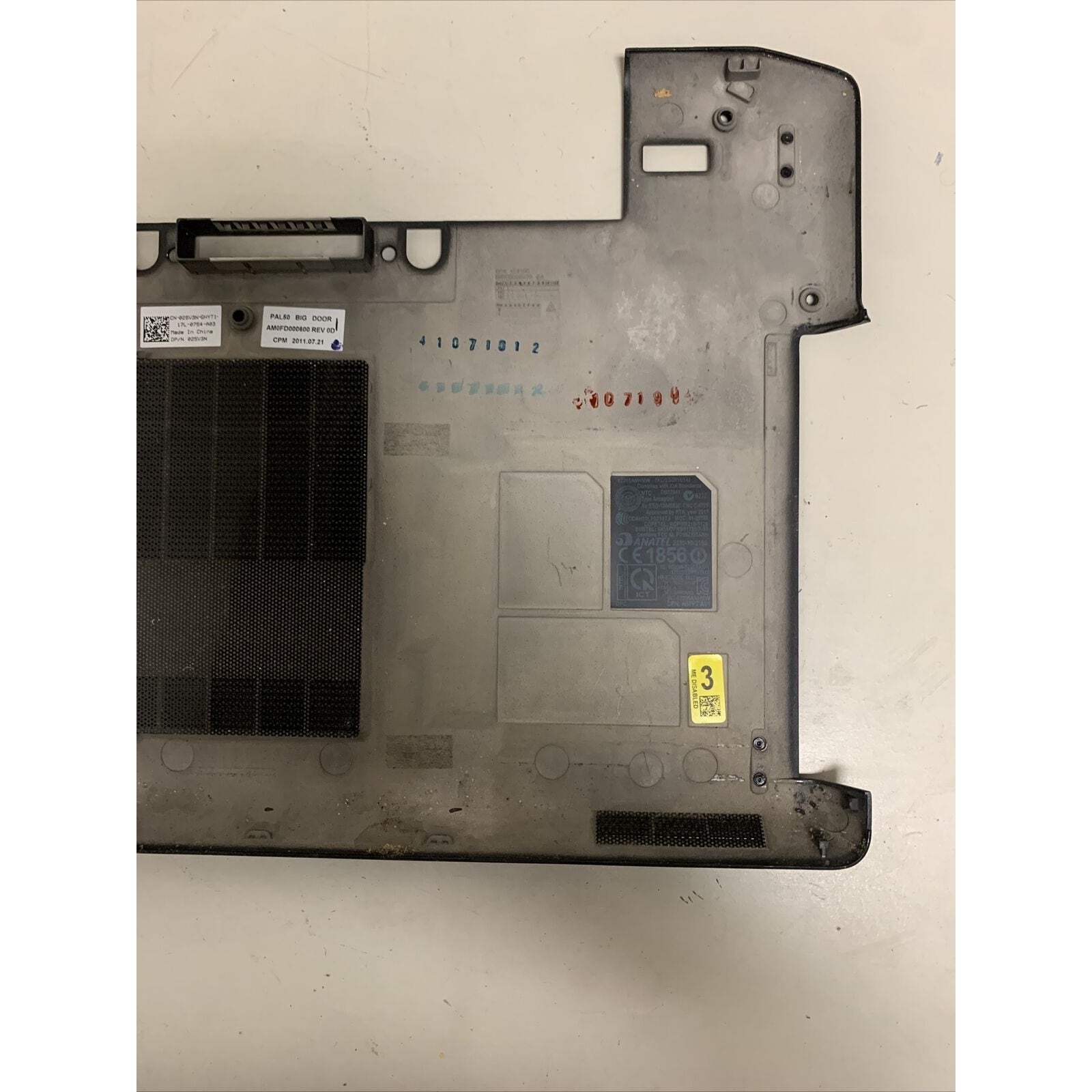 DELL LATITUDE E6420 LAPTOP DOOR ACCESS PANEL BOTTOM BASE COVER BLACK 25V3N