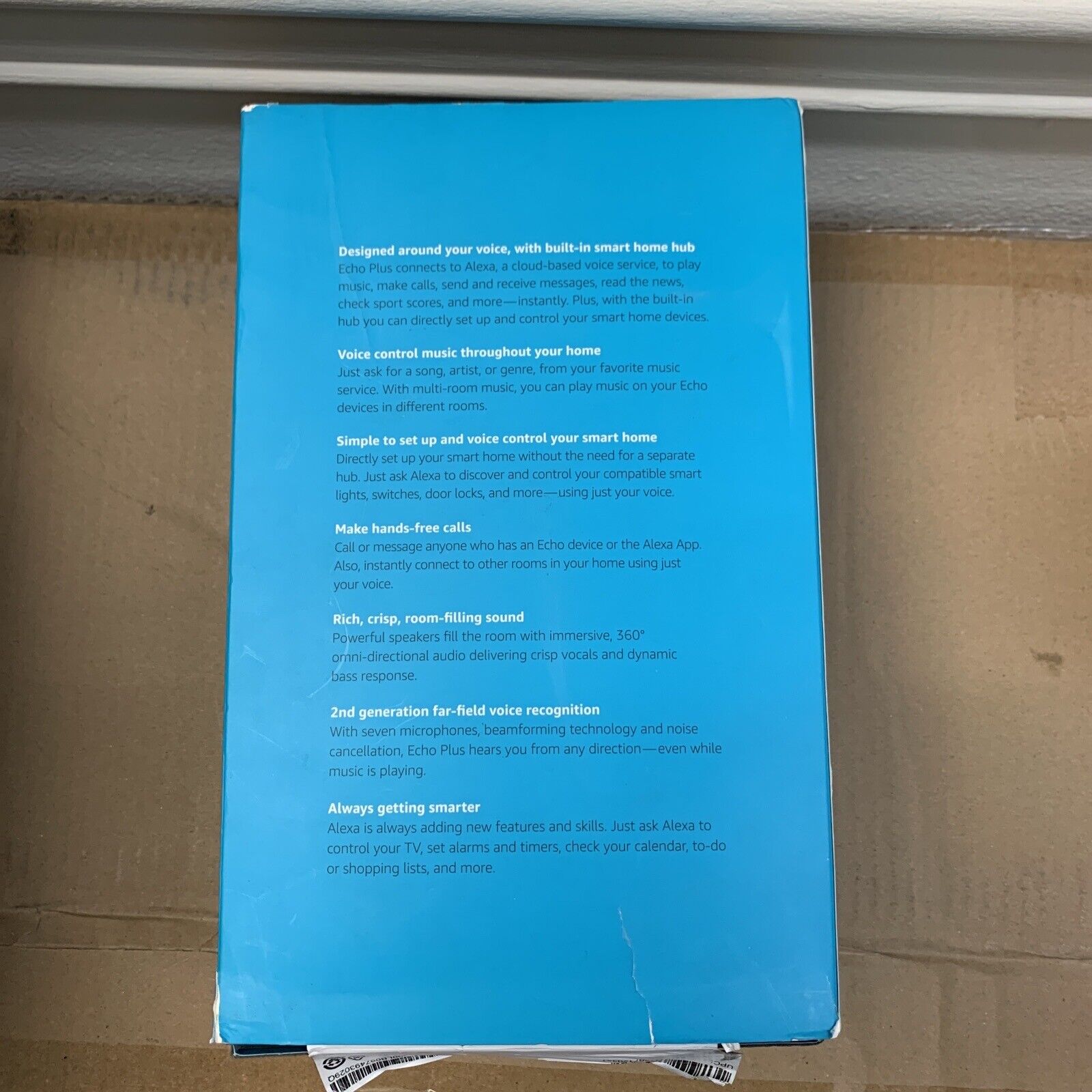 NEW Amazon Echo Bluetooth Wi-Fi Smart Speaker with Alexa 1st Gen Black - Unused