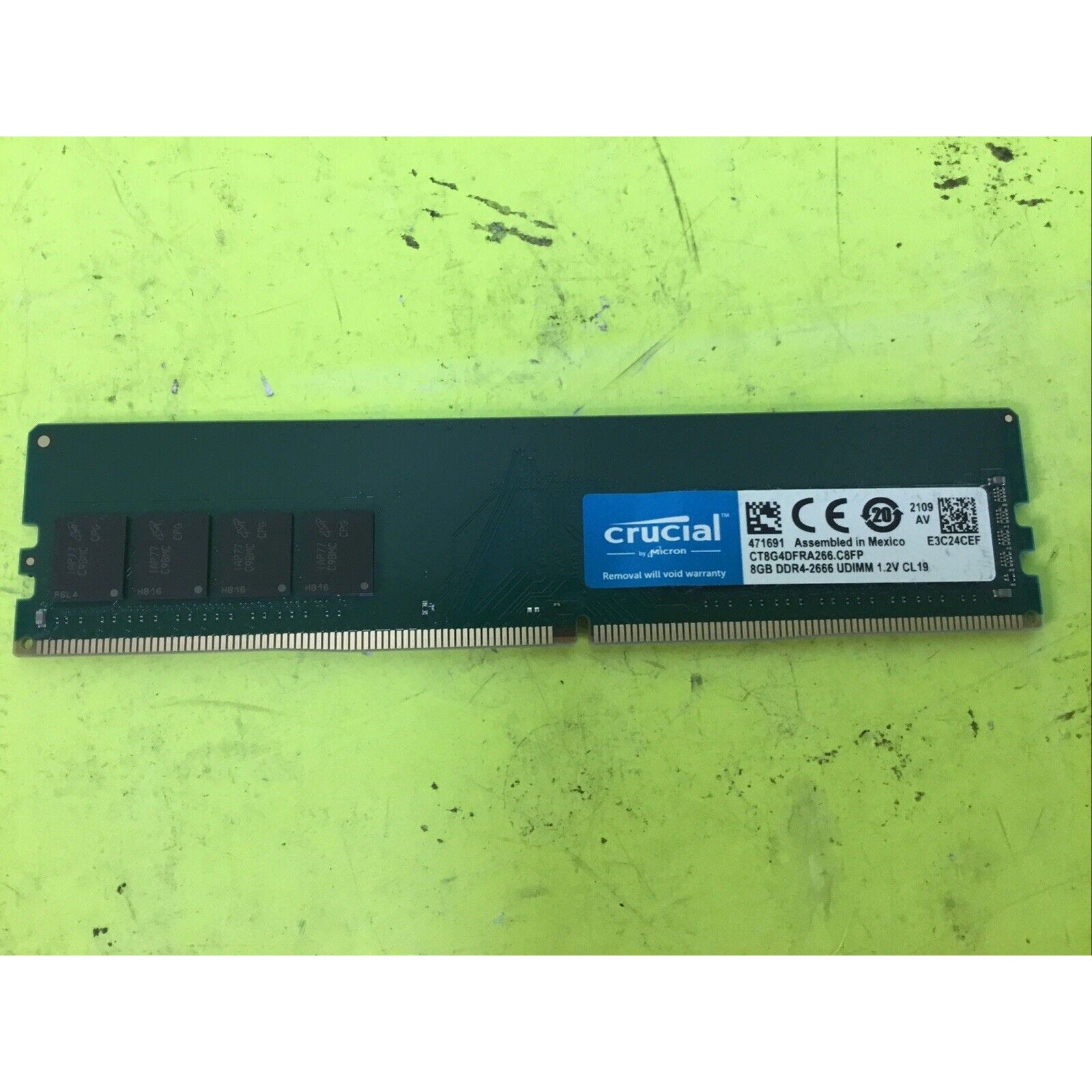 Crucial 8GB 2666Mhz DDR4 NON-ECC UDIMM PC RAM Desktop Memory 2Rx8 CT8G4DFRA266