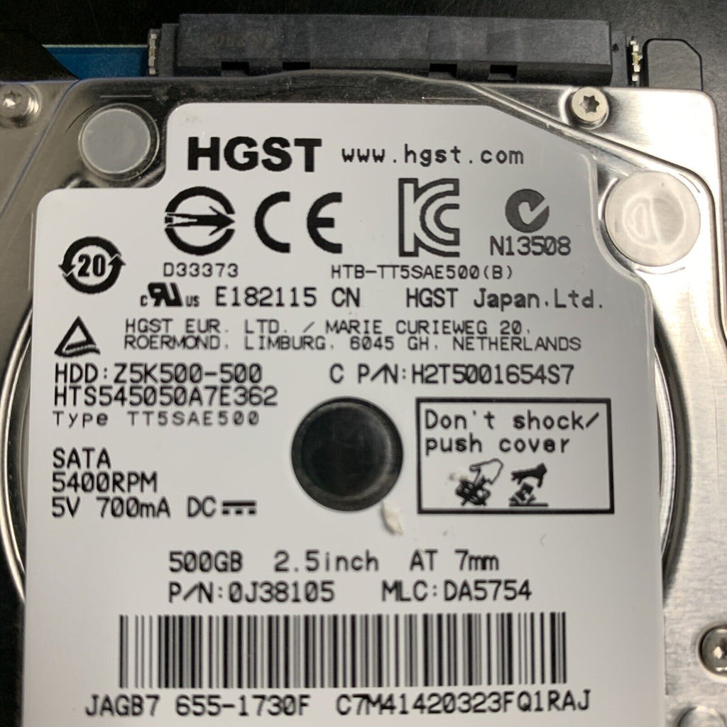 HGST Z5K500-500 HTS545050A7E362 500GB 2.5 in SATA Laptop Hard Drive P/N: 0J38105