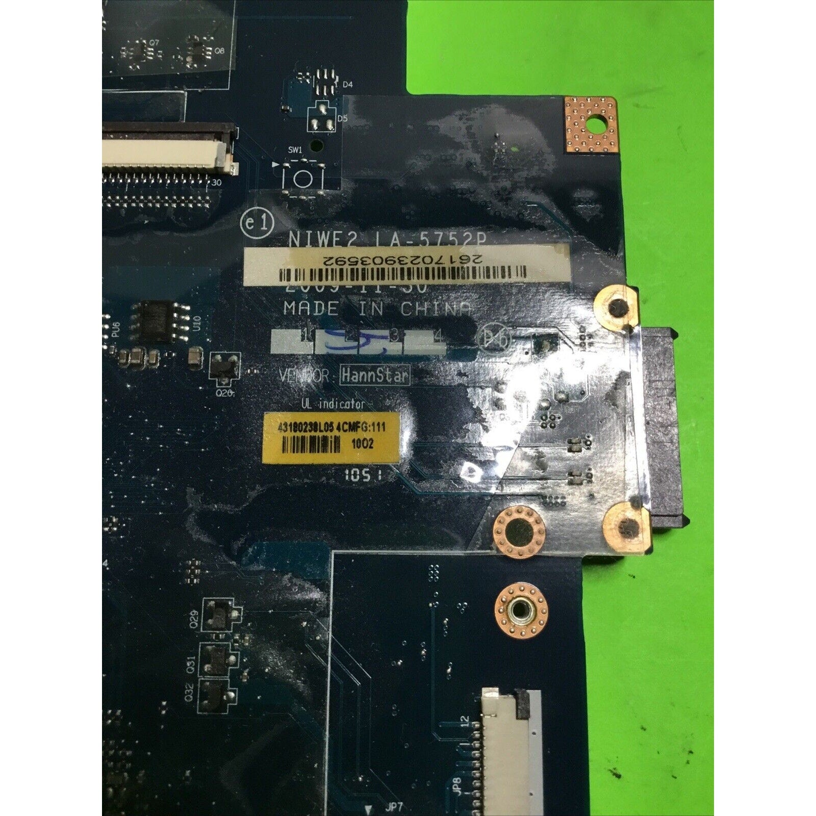 Lenovo 11011892 G560 s989 69034710 LA-5752P Motherboard