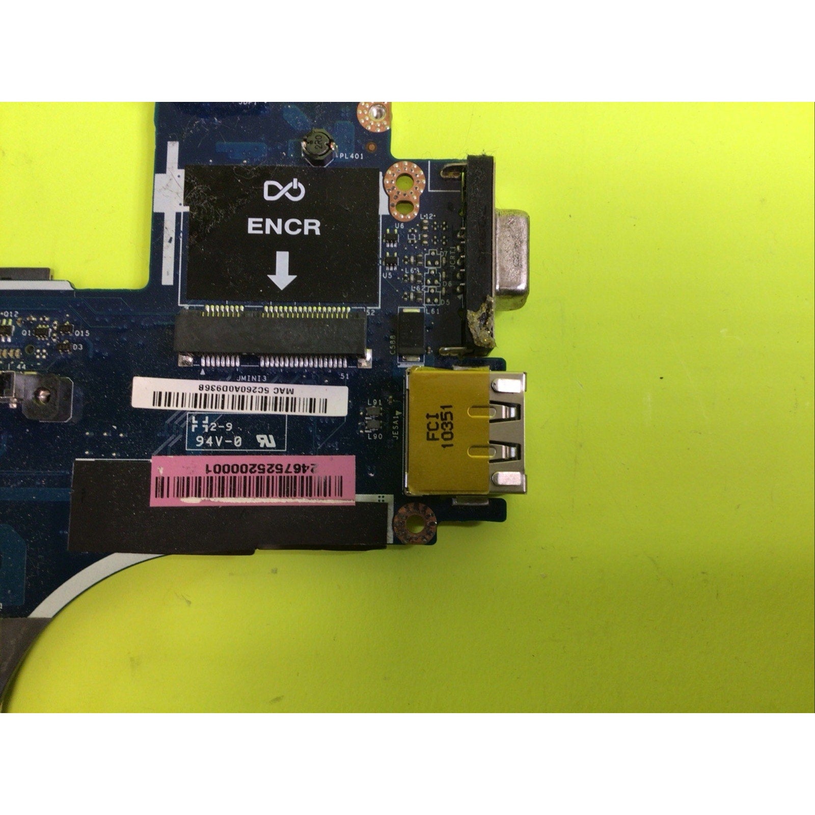 Dell Latitude E6410 Motherboard LA-5471P FOR PARTS REPAIR or RECYCLE