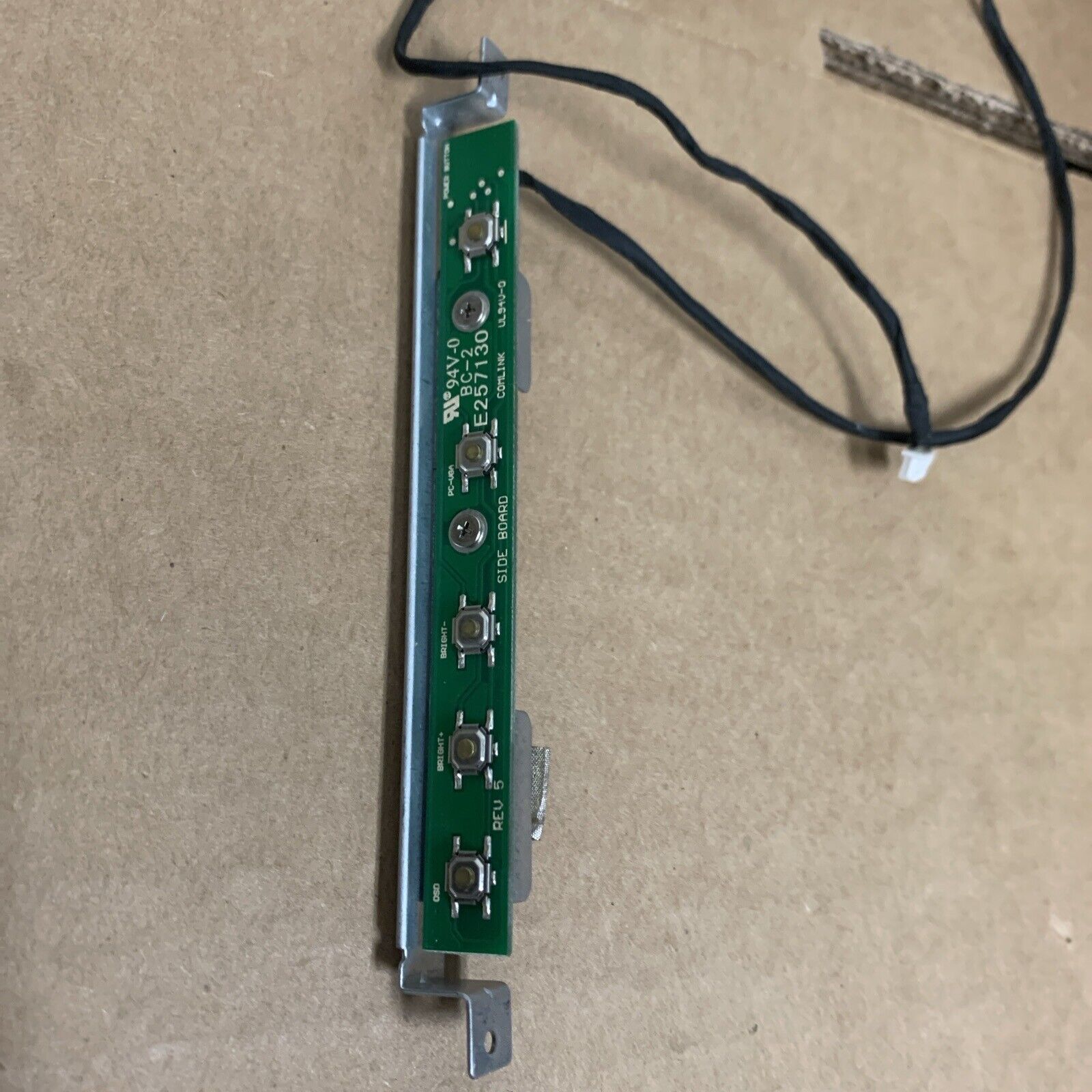 Lenovo ThinkCentre M93z All-In-One PC Button Board W/Bracket & Cable 54Y9388