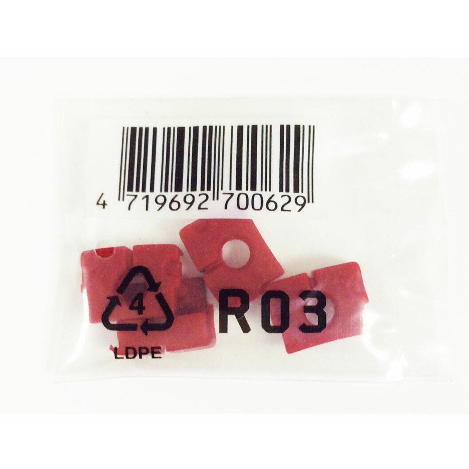 Cryorig XT/XF140 Acoustic vibration absorbers spare parts, Red, 4pcs/set, Produc
