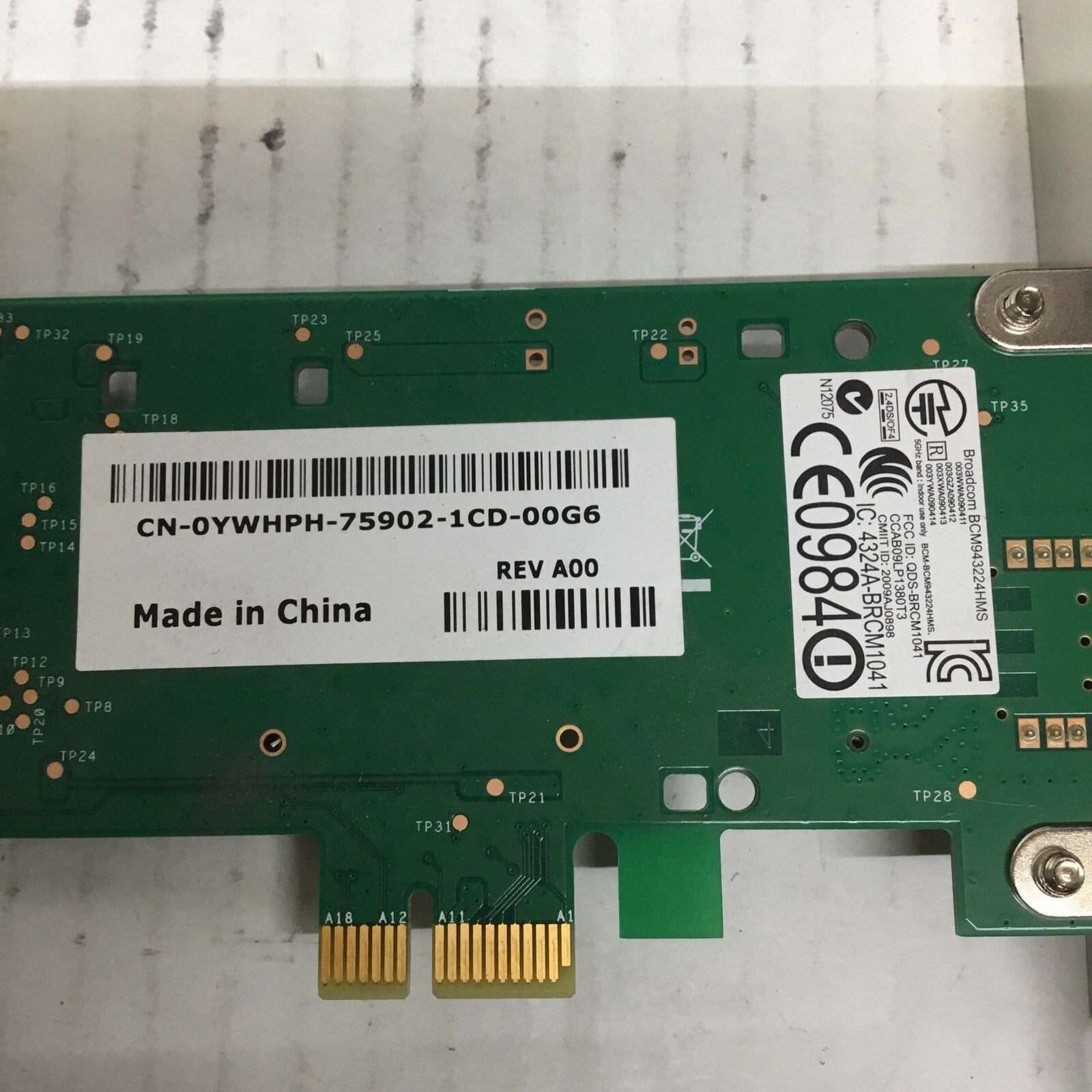 Dell 802.11b/g/n PCI-e Wireless Network Card 0YWHPH