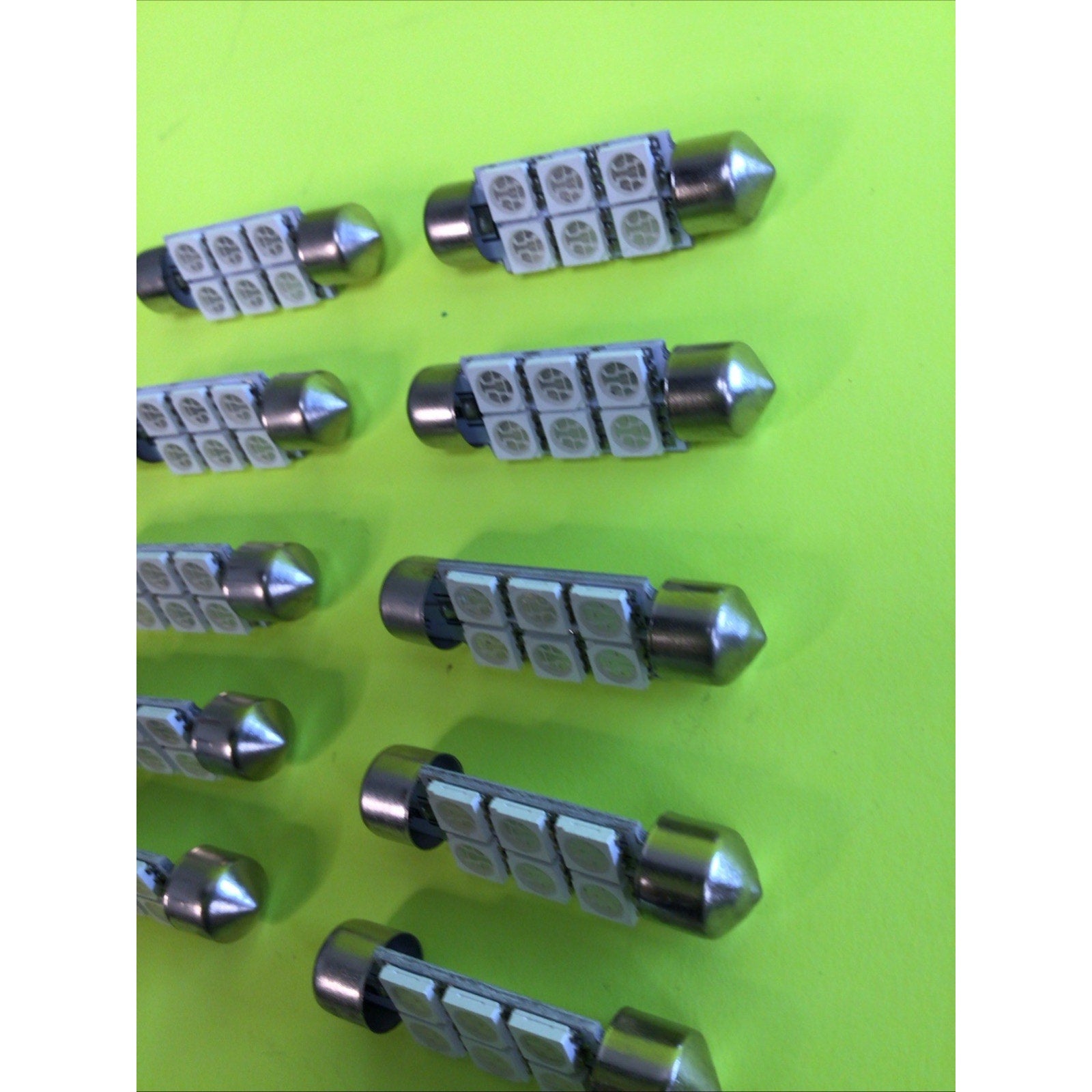 10 Pack 39MM 6 LED 5050 SMD Festoon Dome Light Bulb 12v DC