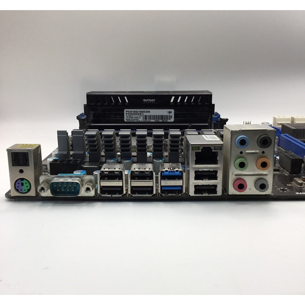 MSI 970A-G46 AM3+ Motherboard + AMD Phenom II CPU + 32 GB RAM + I/O PLATE