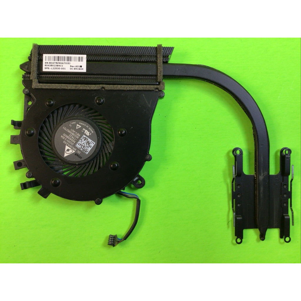 HP 17-by1033dx 17-by Series CPU Cooling Fan + HeatSink L22530-001 6043B0239414